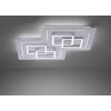 Paul Neuhaus Q-LINEA Ceiling light LED matt nickel, 8-light sources, Remote control