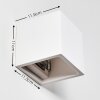 MAZARA Wall Light white, 1-light source