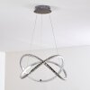Saginaw Pendant Light LED matt nickel, 1-light source, Remote control, Colour changer