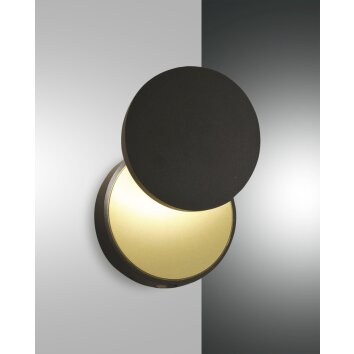 Fabas Luce ARA Wall Light LED gold, black, 1-light source