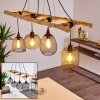 Canazei Pendant Light Light wood, black, 4-light sources