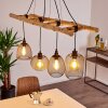 Canazei Pendant Light Light wood, black, 4-light sources
