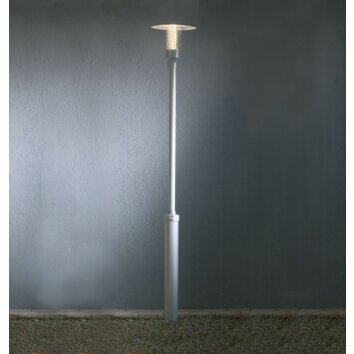 Konstsmide Nova floor lamp silver, 1-light source