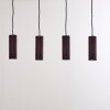 Zuoz Pendant Light rust-coloured, 4-light sources