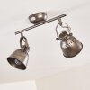 NANLIA Ceiling light grey, silver, 2-light sources