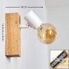 Barbengo Wall Light Light wood, white, 1-light source