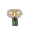 Table Lamp Lucide CHARLIZE green, stone appearance, 1-light source