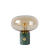 Table Lamp Lucide CHARLIZE green, stone appearance, 1-light source
