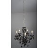 Reality Delhi chandelier black, 5-light sources