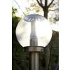 Globo BOWLE II outdoor light stainless steel, transparent, clear, 1-light source