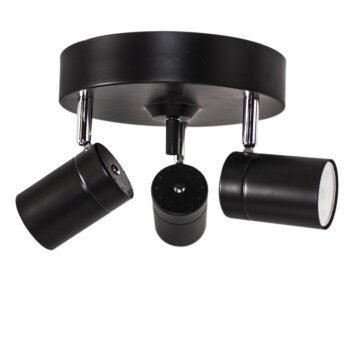 Ceiling Light By Rydens Correct black, 3-light sources