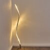 SAGINAW Floor Lamp LED matt nickel, 1-light source, Remote control, Colour changer