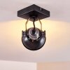 Gudo Ceiling Light black, silver, 1-light source