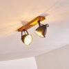 Malix Ceiling Light brown, black, 2-light sources