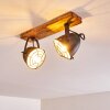 Malix Ceiling Light brown, black, 2-light sources