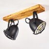 Malix Ceiling Light brown, black, 2-light sources