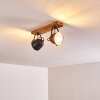 Malix Ceiling Light brown, black, 2-light sources