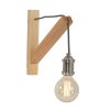 Steinhauer MEXLITE Wall Light brown, Light wood, matt nickel, 1-light source