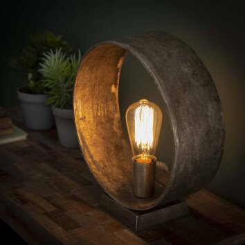 GORREDIJK Table Lamp rust-coloured, 1-light source