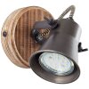 Spotlight Brilliant Seed Dark wood, black, 1-light source