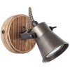 Spotlight Brilliant Seed Dark wood, black, 1-light source