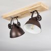 SVANFOLK Ceiling Light brown, black, white, 2-light sources