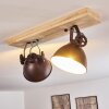 SVANFOLK Ceiling Light brown, black, white, 2-light sources