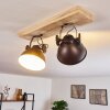 SVANFOLK Ceiling Light brown, black, white, 2-light sources