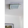 Globo LIANA LED ceiling light chrome, 1-light source