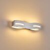 NAGOLD Wall Light LED chrome, matt nickel, 1-light source