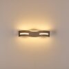 NAGOLD Wall Light LED chrome, matt nickel, 1-light source