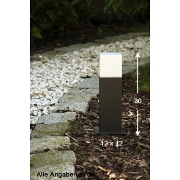 Trio HUDSON outdoor floor lamp black, 1-light source