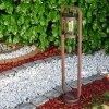 Outdoor floor lamp Fulham rust-coloured, 1-light source