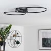 JOHSA Ceiling Light LED black, 2-light sources