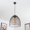 WESA Pendant Light dark brown, matt nickel, 1-light source