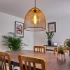 WESA Pendant Light dark brown, matt nickel, 1-light source
