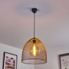 WESA Pendant Light dark brown, matt nickel, 1-light source