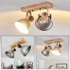 ORNY Ceiling Light brown, galvanized, 2-light sources
