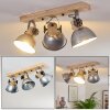 ORNY Ceiling Light brown, galvanized, 3-light sources