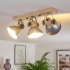 ORNY Ceiling Light brown, galvanized, 3-light sources