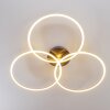 JOHSA Ceiling Light LED matt nickel, silver, 3-light sources