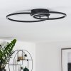 KORCA Ceiling Light LED black, 2-light sources