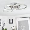 MALANJE Ceiling Light LED matt nickel, 3-light sources