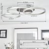 MALANJE Ceiling Light LED matt nickel, 3-light sources