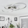 MALANJE Ceiling Light LED matt nickel, 4-light sources