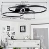 MALANJE Ceiling Light LED black, 4-light sources