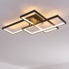 GHANA Ceiling Light LED black, 3-light sources, Remote control, Colour changer