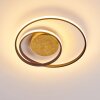 LEKSUND Ceiling Light LED gold, 2-light sources