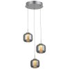Brilliant RAFA Pendant Light LED chrome, 3-light sources