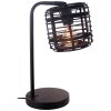Brilliant CROSSTOWN Table lamp Dark wood, black, 1-light source